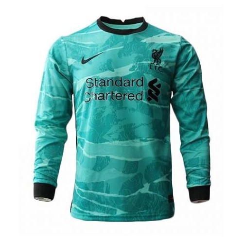Tailandia Camiseta Liverpool 2ª Kit ML 2020 2021 Verde